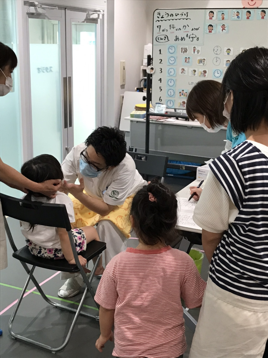 2020年7月14日(火)　保育園で園児の歯科検診を行いました。（岡山スマイル歯科小児歯科医院）